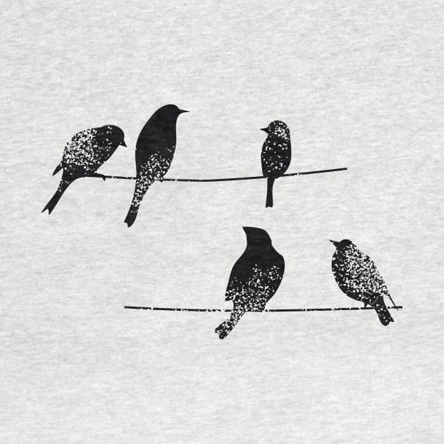 Birds on a wire by animericans